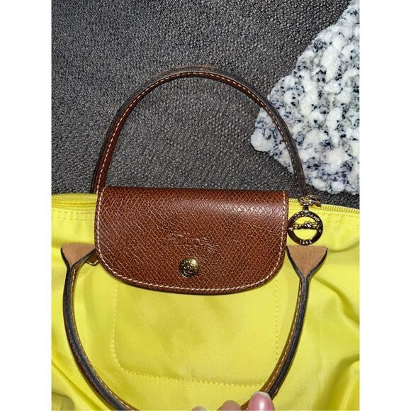 Longchamp Small Tote Mini Le Pliage Yellow - Picture 6 of 6